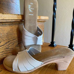 NWOT Cream Leather White Mountain Sandals Size 10M